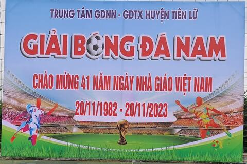 Giải bóng đá nam chào mừng ngày nhà giáo Việt Nam 20/11/2023